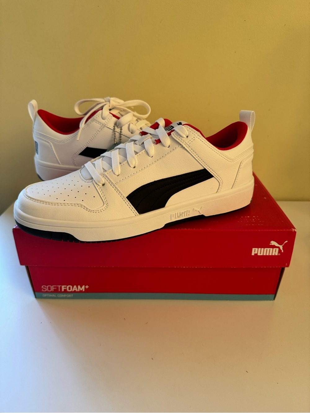 Brand New Puma Rebound LayUp SoftFoam Sneakers, 9.5